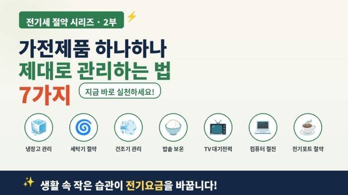냉장고 전기세 절약 관련 참고 사진